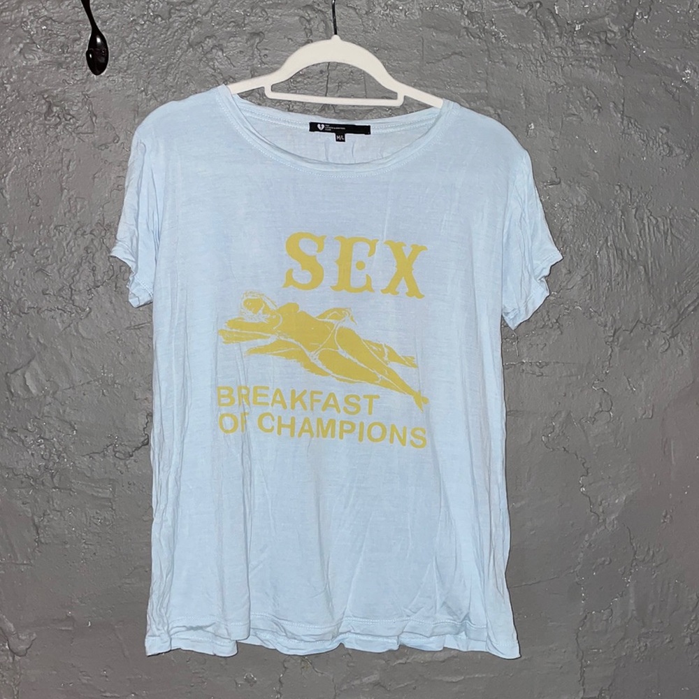 Lovers and drifters t shirt… Sex breakfast of champions. M/K.